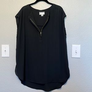 Ava & Viv Zipper Blouse